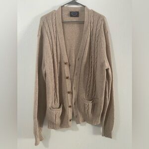 Vintage Jantzen Cream Sweater Cardigan size Large